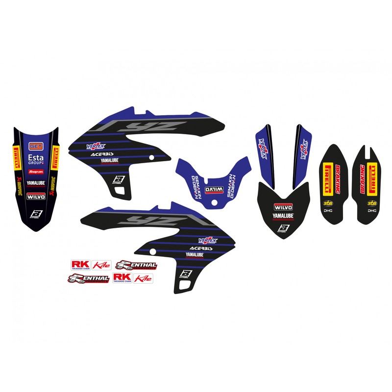 Kit de adhesivos BLACKBIRD Replica Yamaha Racing 22