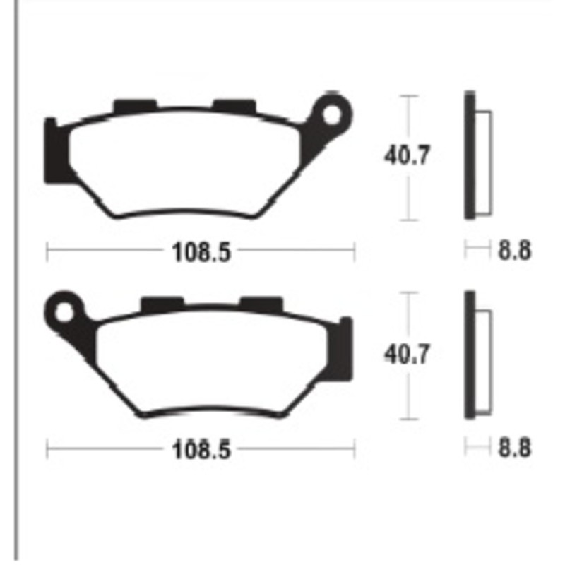 Pastillas de freno TECNIUM Supersport sinterizadas - MF483
