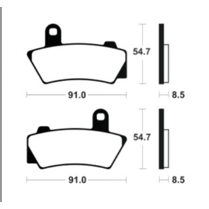 Pastillas de freno TECNIUM Supersport sinterizadas - MF495