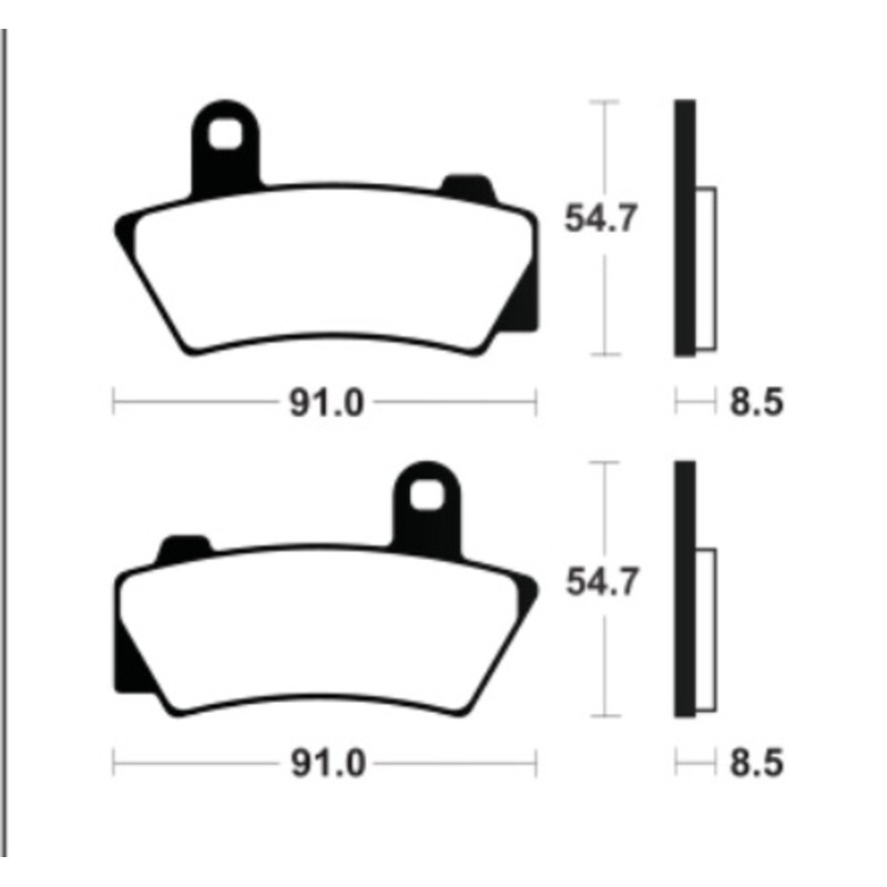 Pastillas de freno TECNIUM Supersport sinterizadas - MF495
