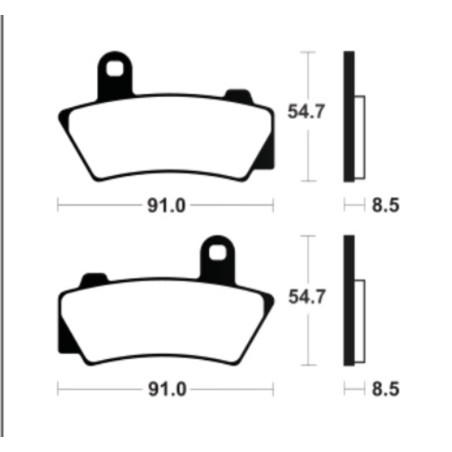 Pastillas de freno TECNIUM Supersport sinterizadas - MF495