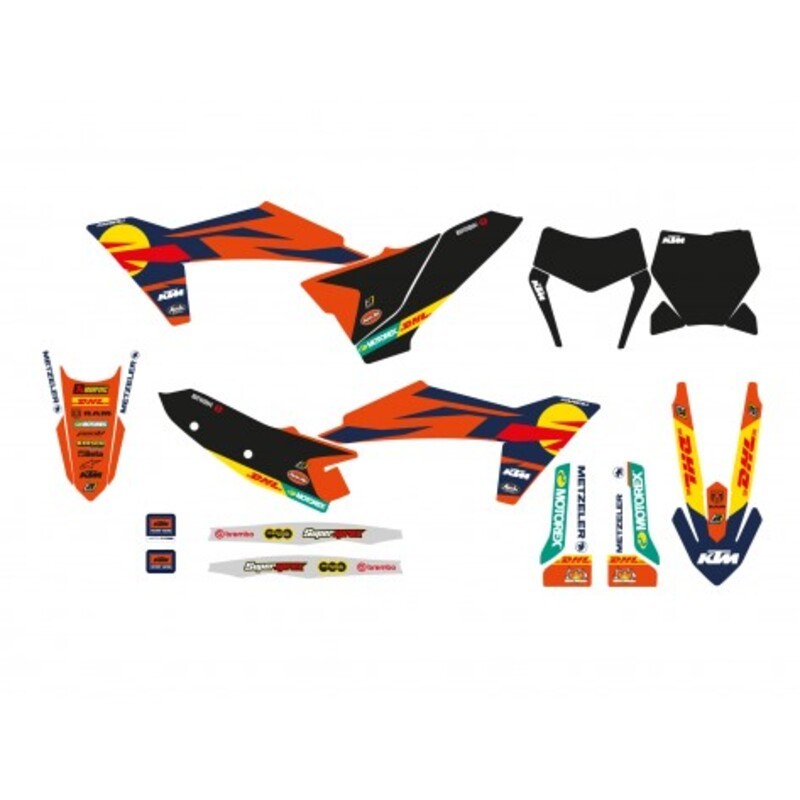 Kit de adhesivos + funda de asiento BLACKBIRD Replica Team 23