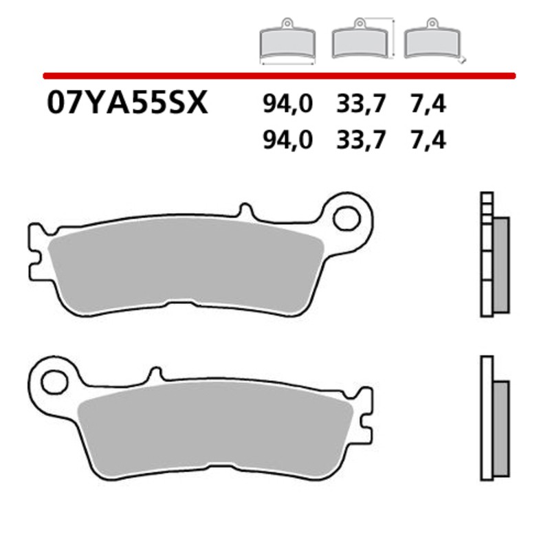 Pastillas de freno sinterizadas BREMBO Off-Road - 07YA55SX