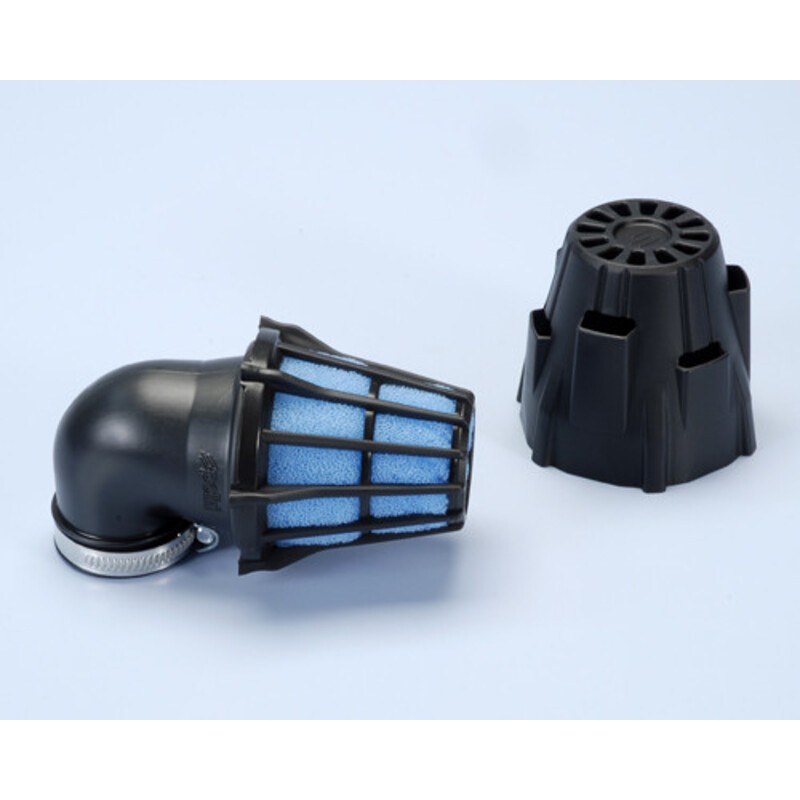 Filtro de aire POLINI Air Box (con tapa de plástico) 90° Ø37mm