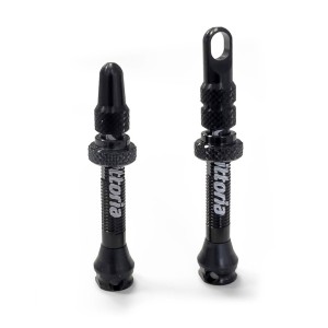 Set de 2 válvulas tubeless VITTORIA Multiway 40mm - Aluminio negro