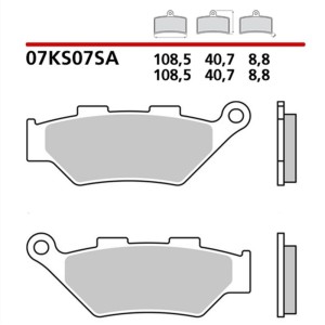 Pastillas de freno BREMBO sinterizadas - 07KS07SA
