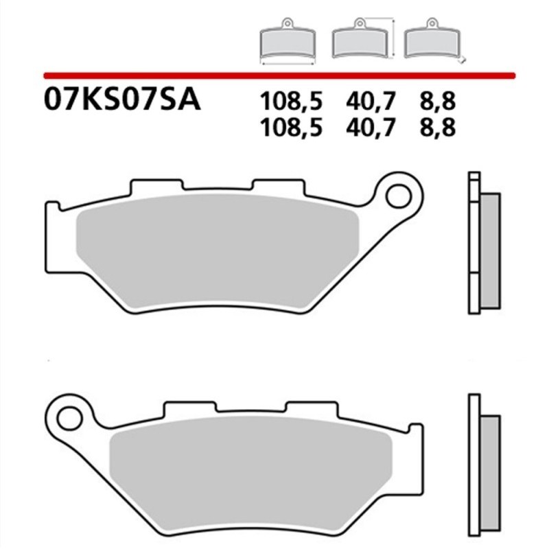 Pastillas de freno BREMBO sinterizadas - 07KS07SA