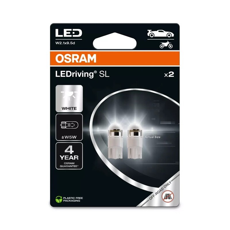 Lámpara OSRAM Retrofit LEDriving W5W Light Bulbs 12V 0,8W - 2 uds