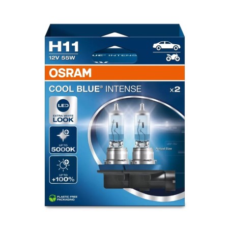 Lámpara OSRAM Cool Blue Intense H2 12V / 55W - 2 uds
