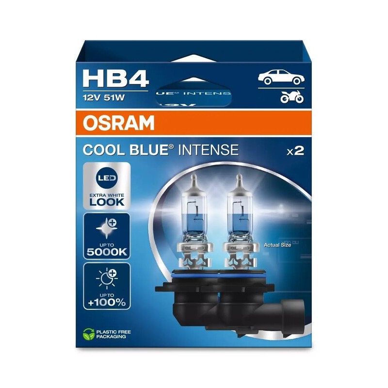 Lámpara OSRAM Cool Blue Intense HB4 12V / 51W - 2 uds