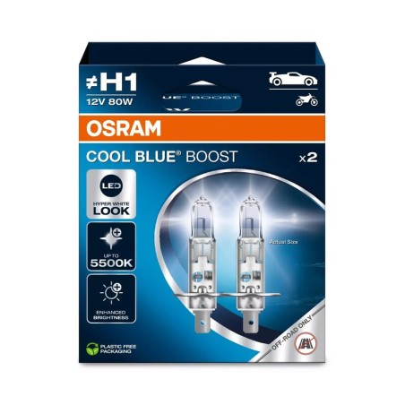 Lámpara OSRAM Cool Blue Boost H1 12V / 80W - 2 uds