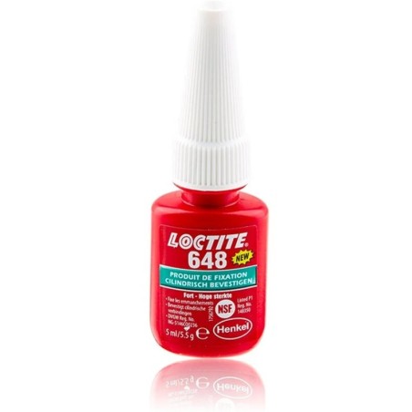Compuesto de retención LOCTITE 648 botella 5ML