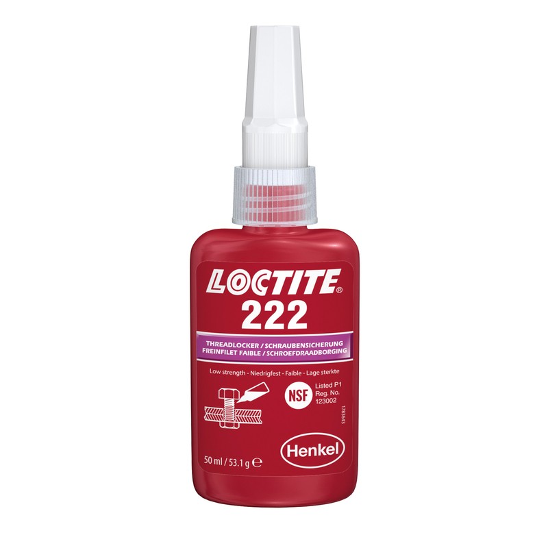 Fijador de roscas de baja resistencia LOCTITE 222 50ML