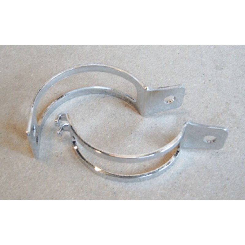 HIGHSIDER smart Indicator clamp, two-piece, chrome-plated, pipe mou...