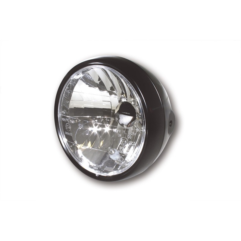 HIGHSIDER smart Headlight, 6 1/2 metal housing black satin finished...