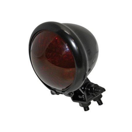 HIGHSIDER smart LED taillight BATES STYLE, black housing, red glass