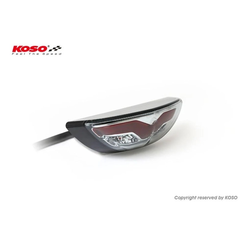KOSO Led-Taillight, Smoke GT-03, e-mark.