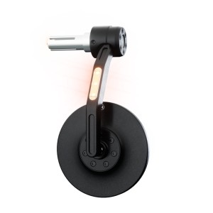 HIGHSIDER Conero Black Edition Bar End Mirror W. Led Indicator