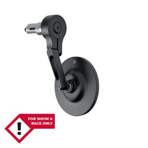 HIGHSIDER Conero-XS Evo Short Handlebar End Mirror, Black