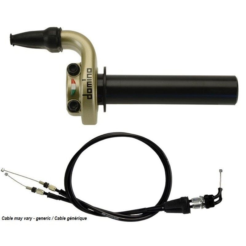Kit acelerador DOMINO KRE con cables dorado