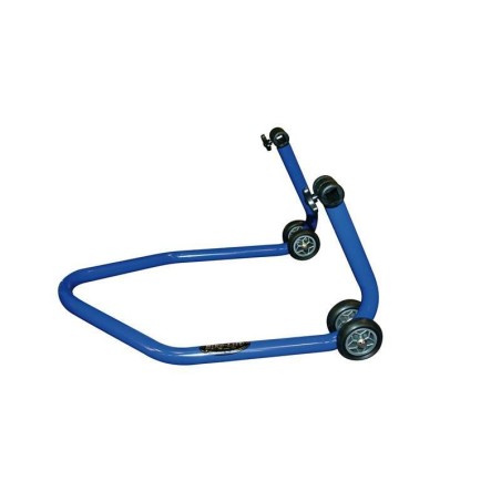 Caballete trasero universal BIKE LIFT azul con soportes de goma en ...