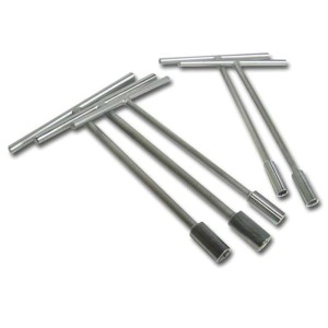 Juego de 5 llaves vasos en T BIHR