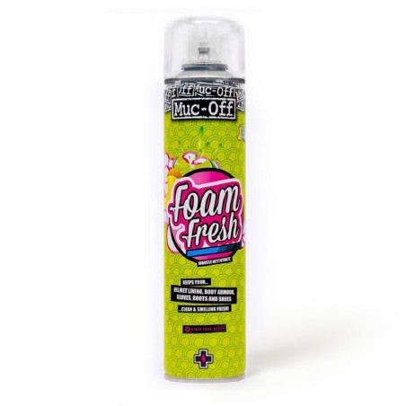 Espuma limpiador antibacteriano MUC-OFF Helmet Foam Fresh Spray 400...