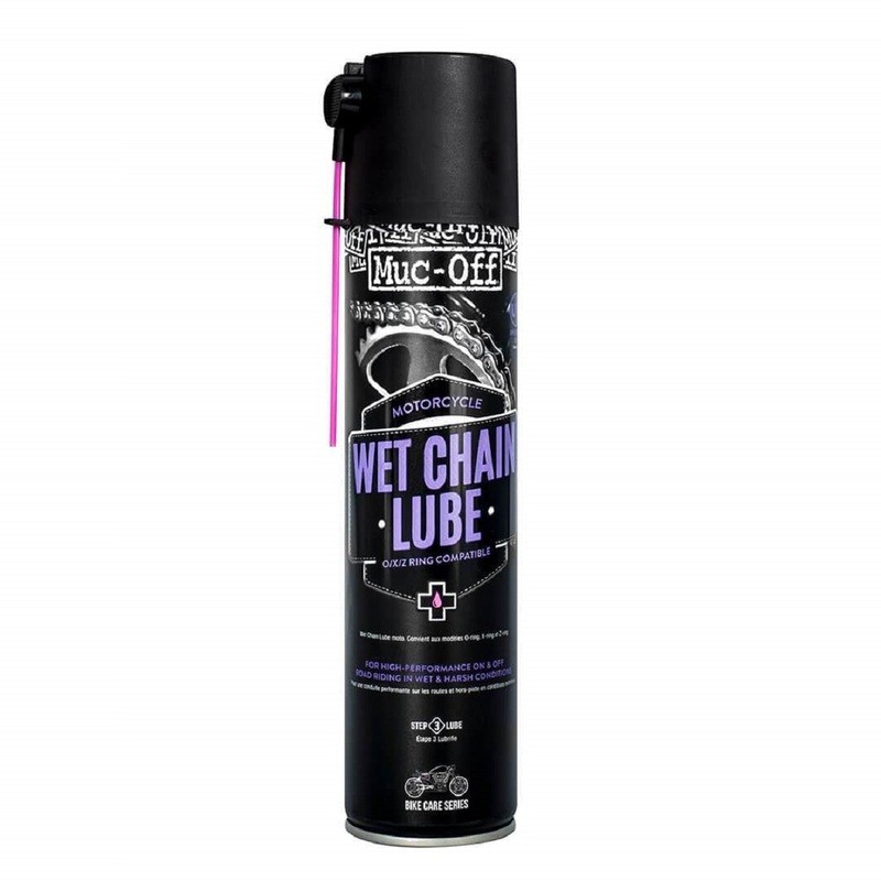 MUC-OFF Lubricante para cadenas húmedas - Spray 400 ml x12