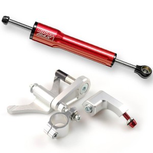 Kit amortiguador de dirección BITUBO rojo montaje sobre depósito - ...