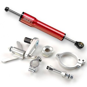 Kit amortiguador de dirección BITUBO rojo montaje sobre depósito - ...