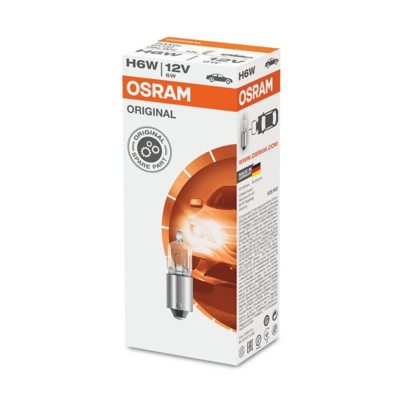 Lámpara OSRAM 64132 - H6W 12V 6W - 10 uds