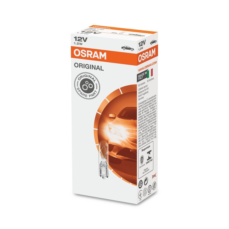 Lámpara OSRAM 2721 - 12V 1,2W 2721 - 10 uds