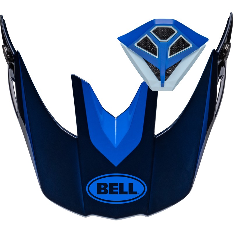 Kit Visera + Mentonera BELL Moto10 Spherical MECHANT - Azul