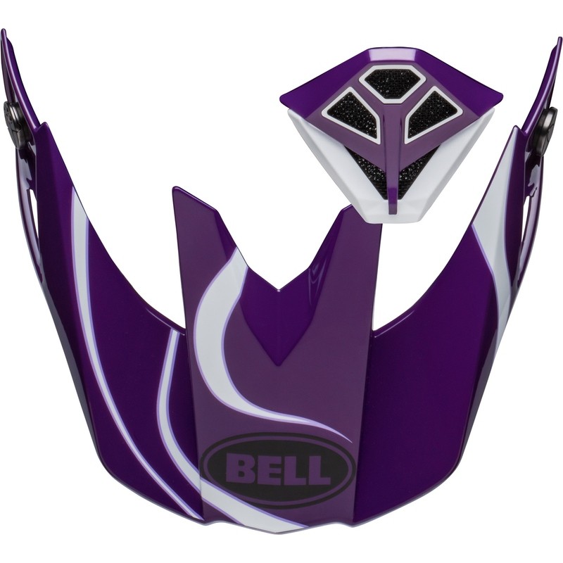 Kit Visera + Mentonera BELL Moto10 Spherical SLAYCO - violeta