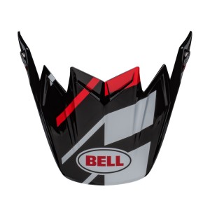 Visera BELL MOTO-9 Flex Banshee - Negro / Blanco / Rojo