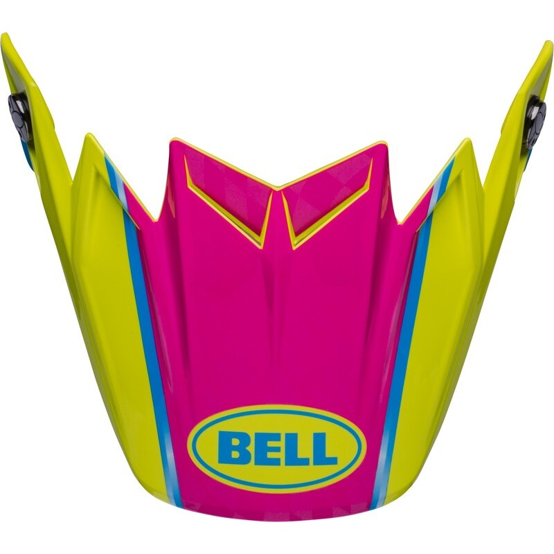 Visera BELL MOTO-9 Flex Sprite - Amarillo / Magenta / Cian
