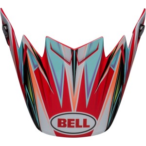 Visera BELL MOTO-9 Flex Tagger Edge - Blanco / Aqua / Multi