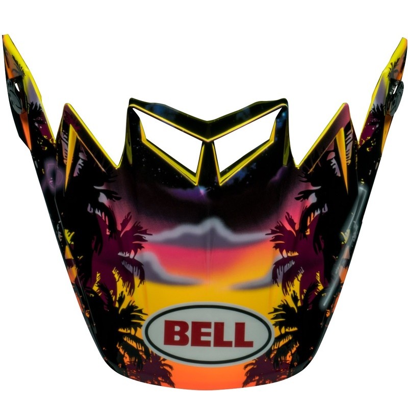 Visera BELL Moto-9S Flex - Tagger Tropical Fever Gloss Yellow/Orange