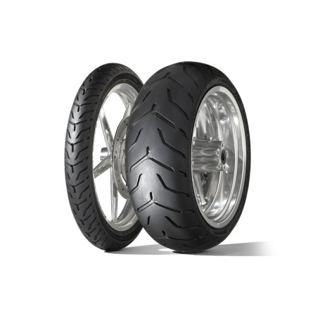 Neumático DUNLOP D408 F WWW (HARLEY-D) Banda blanca ancha 130/90 B ...