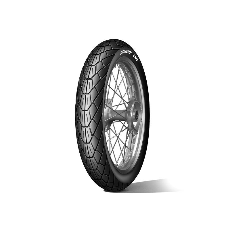 Neumático DUNLOP F20 WLT Letras blancas 110/90-18 M/C 61V TL