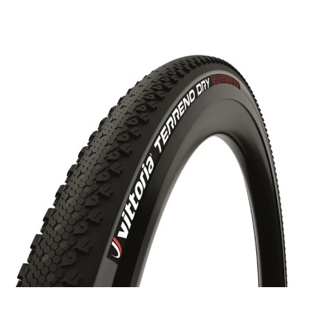 Neumático Vittoria Terreno Dry 700x38c Gravel flanco gris G2.0