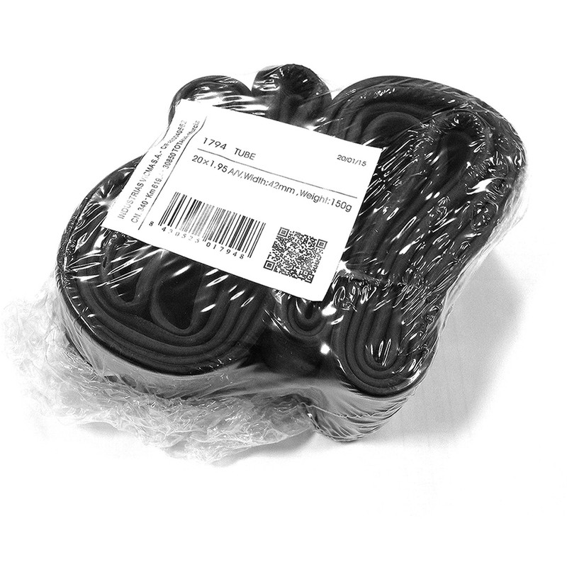 Set 2 Cámaras bici 20x1.75/1.95 Válvula gruesa (Schrader)