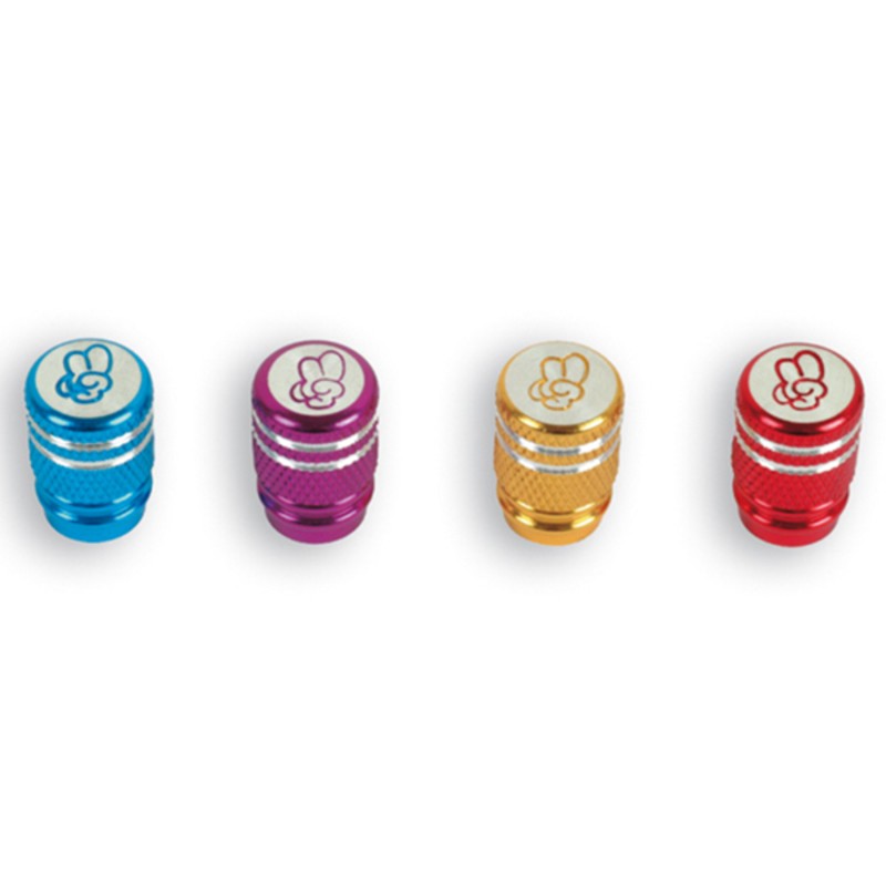 Juego tapones valvula tipo V. Negro