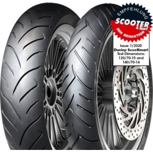 Neumático DUNLOP SCOOTSMART 90/80-16 M/C 51S TL