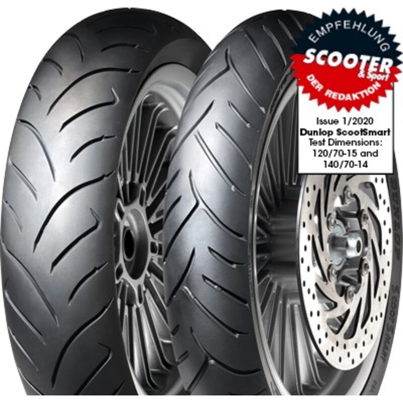 Neumático DUNLOP SCOOTSMART 90/80-16 M/C 51S TL