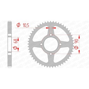 Corona AFAM acero estándar 10205 - Paso 428