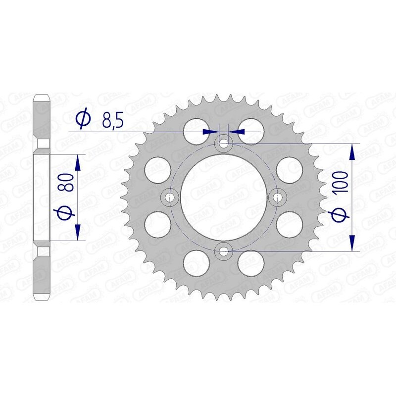 Corona AFAM aluminio ultraligera 11110 - Paso 428