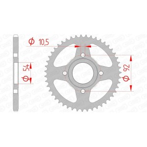 Corona AFAM acero estándar 12112 - Paso 420