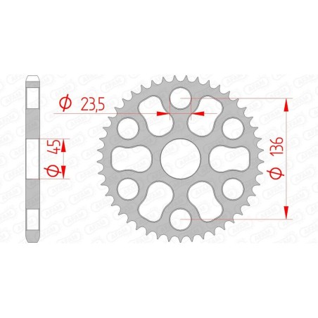 Corona AFAM acero estándar 12325 - Paso 428