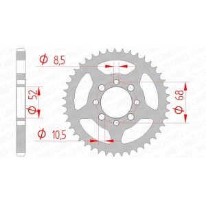 Corona AFAM acero estándar 14101 - Paso 428